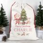 Personalised Santa And Friends Christmas Sack, thumbnail 1 of 3