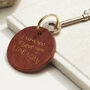 Personalised Handwriting Leather Keyring, thumbnail 2 of 2