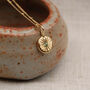 Gold Sunburst Birthstone Boho Necklace, thumbnail 4 of 6