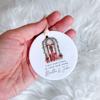New Home Christmas Ceramic Ornament Gift, 5 of 7