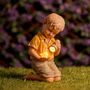 Solar Boy Duck Garden Ornament LED Outdoor Lighting, thumbnail 1 of 5