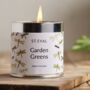 Garden Greens Scented Tinned Candle, thumbnail 1 of 3