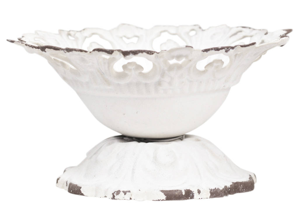 Antique White Compote Vase Urn Two Sizes By The Wedding of my Dreams