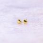 Gold Plated Tiny Earrings, thumbnail 4 of 5