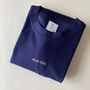 Personalised Mini Slogan Embroidered Sweatshirt, thumbnail 3 of 8