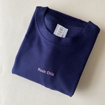 Personalised Mini Slogan Embroidered Sweatshirt, 3 of 8