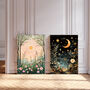 Sun And Moon Set Of Two Art Prints, thumbnail 1 of 3