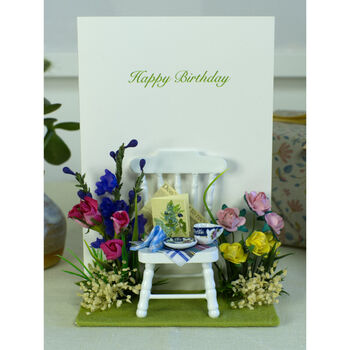 Birthday Garden Chair Personalised Card, 2 of 12