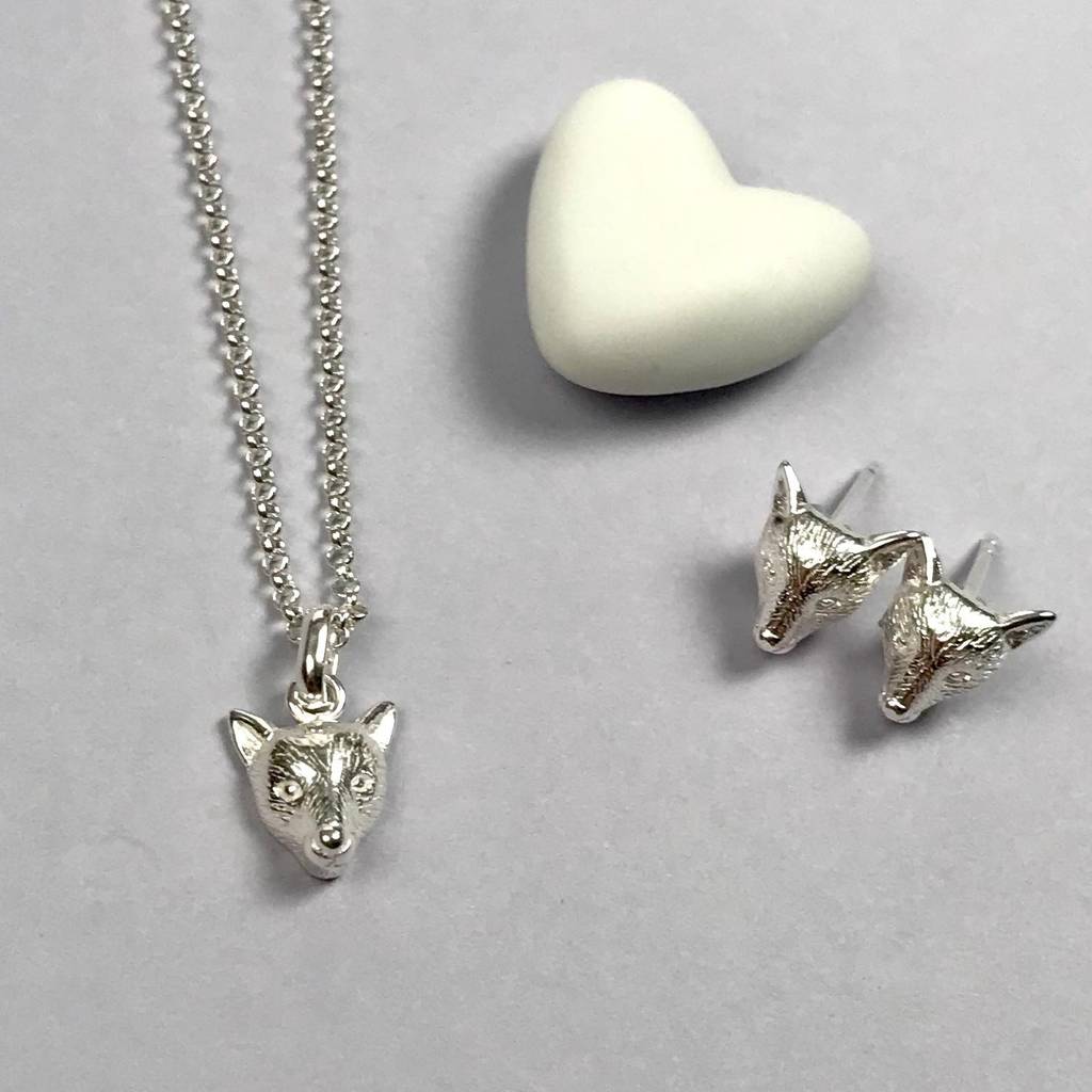 Sterling Silver Little Wild Fox Charm Necklace – Mark Poulin Jewelry
