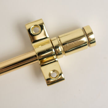 Polished Brass Stair Rods With Piston Finials, 6 of 6