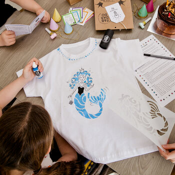 Mermaid T Shirt Painting Starter Kit, 2 of 9