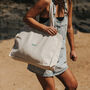 Wave Embroidered Beach Bag, thumbnail 4 of 5