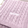 Luxury Baby Girl Purple And Grey Knitted Gift Box, thumbnail 3 of 12