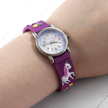 Personalised Childs Unicorn Design Watch, 5 of 5