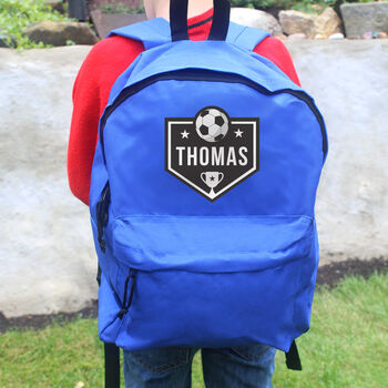 Kids Football Backpack Personalised, 3 of 4