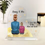 Personalised Nanny Moon Acrylic Heart Plaque, thumbnail 1 of 6