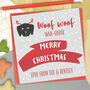 Merry Christmas From The Dog Card, thumbnail 1 of 2