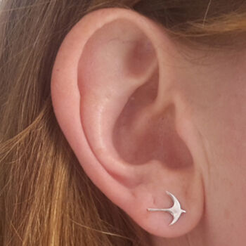 Swallow Stud Earrings, 2 of 9