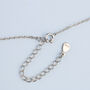 Sterling Silver Curved Bar Pendant Necklace, thumbnail 2 of 4