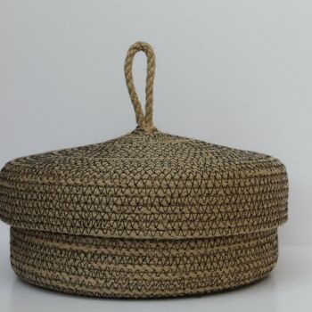 Black Sandstone Rope Tortilla Basket, 6 of 8