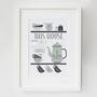 Personalised Scandi Coffee Lovers Family Print, thumbnail 2 of 5
