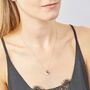 Personalised 9ct Gold Amethyst Necklace February Birthstone, thumbnail 2 of 11
