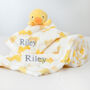 Personalised Chick Comforter And Blanket Set, thumbnail 1 of 6