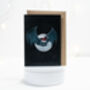 Bat In Santa Hat Christmas Card, thumbnail 5 of 5