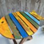 Handcrafted Multicoloured Wooden Fish Mini Stool Table, thumbnail 7 of 12