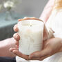 Birth Flower Birthday Gift Engraved Candle, thumbnail 2 of 12