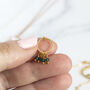 40th Birthday Floating Circle Birthstone Charm Necklace, thumbnail 3 of 8
