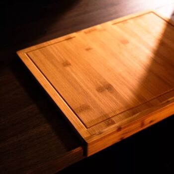 Wooden Chopping Board Over Edge Counter Serving Tray, 8 of 12