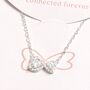 Infinity Heart Pendant Carded Necklace In Gold Or Silver, thumbnail 4 of 4