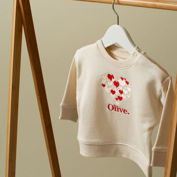 Personalised Valentine's Love Children's Sweatshirt, 5 of 6