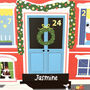 Large Personalised Festive House Picture Advent Calendar, thumbnail 2 of 2