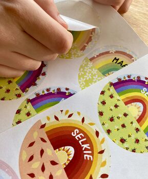 Personalised Seasonal Rainbow Stickers, 3 of 8