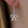 Sterling Silver Bow Earrings, thumbnail 2 of 7