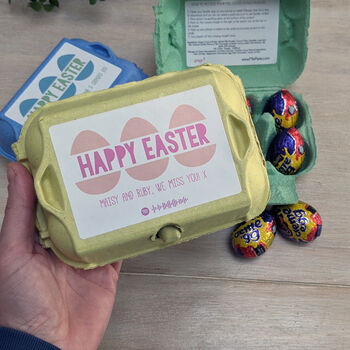 Personalised Chocolate Easter Eggs Gift Set With Music, 2 of 5