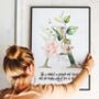 She Is Clothed In Strength And Dignity Gold Blush Print, thumbnail 6 of 6