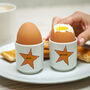 Personalised Star Ceramic Egg Cup, thumbnail 1 of 3