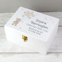 Personalised New Baby Teddy Wooden Keepsake Box, thumbnail 4 of 4