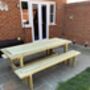 Garden Table And Benches Set, thumbnail 1 of 11