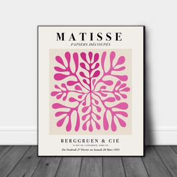 Matisse Pink Leaf Art Print, 2 of 4