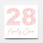 Happy Birthday Age Confetti Greeting Card, thumbnail 3 of 6