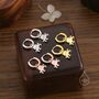 Sterling Silver Cute Octopus Dangle Huggie Hoops, thumbnail 4 of 10