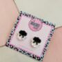 Sheep Glitter Resin Studs / Animal Lover Gift / Farmyard Jewellery / Fun Accessories, thumbnail 3 of 5
