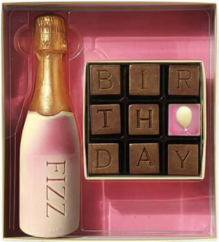 Chocolate Birthday And Fizz Box, 2 of 2
