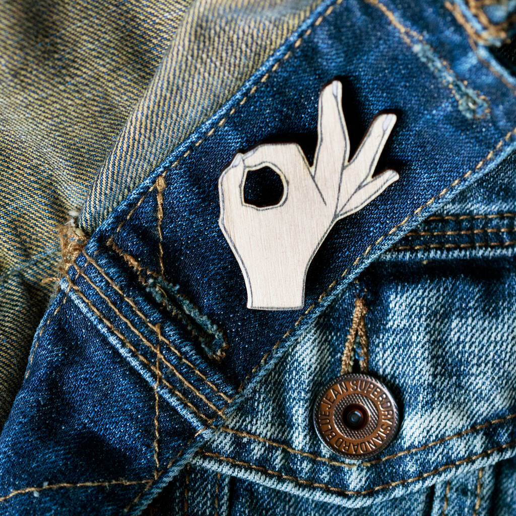 It’s Going To Be Ok Wooden Hand Pin By Lello Creatives ...
