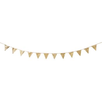 Luxe Gold Glitter Bunting Three Metres, 2 of 4