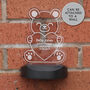 Personalised Baby Loss Memorial Bear Solar Light, thumbnail 3 of 4